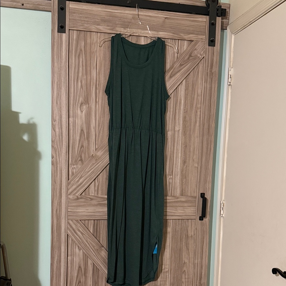 Cupshe Forest Green Sleeveless Maxi Dress